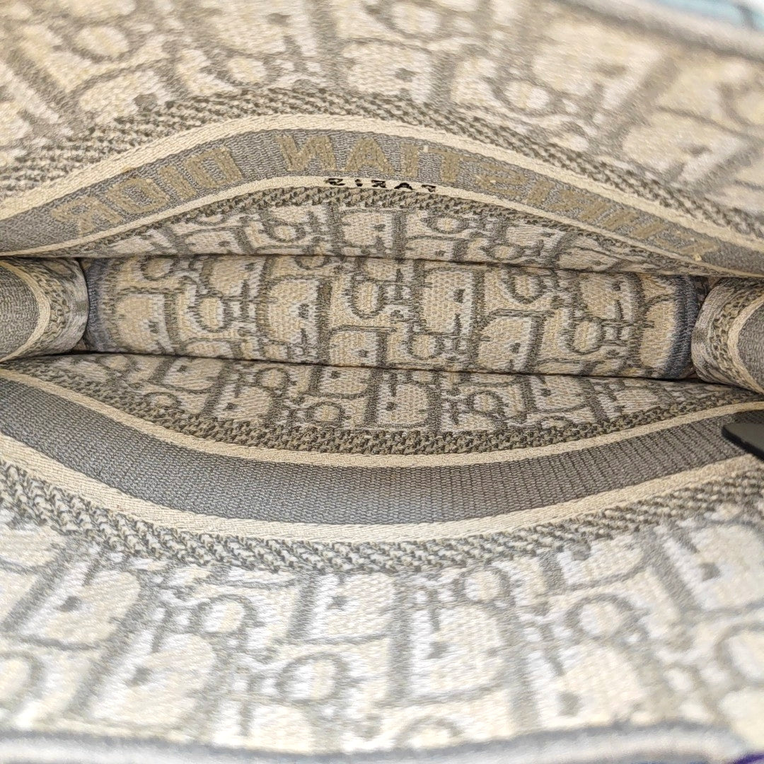Book Tote Mini Oblique Fabric Gray