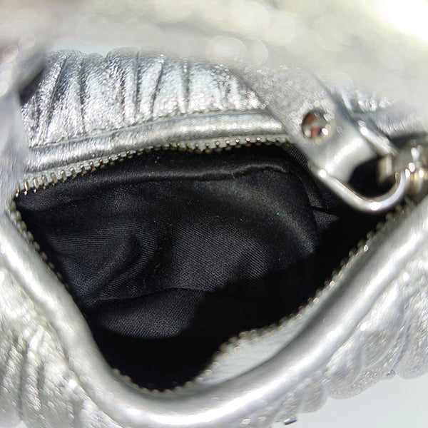 Wander Matelassé Super Mini Quilted Lambskin Silver