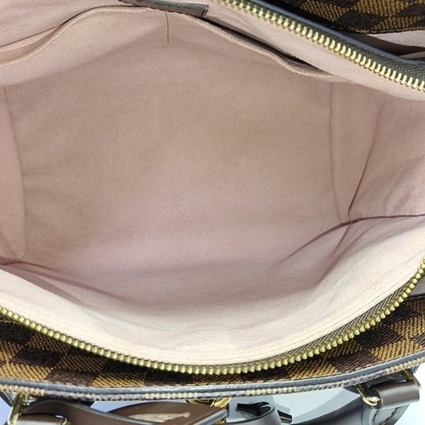 NORMANDY Damier Ebene Coated Canvas Brown