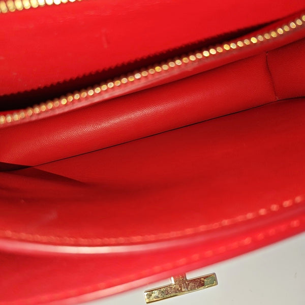 TB Small Calfskin Red