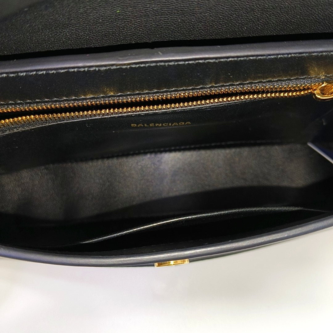 Calfskin Shoulder Bag Black