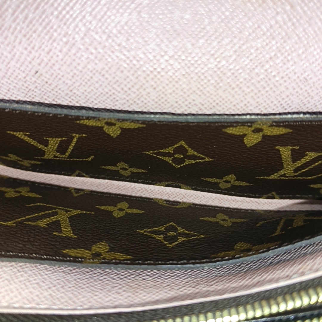 EMILIE Monogram Coated Canvas Brown Wallet