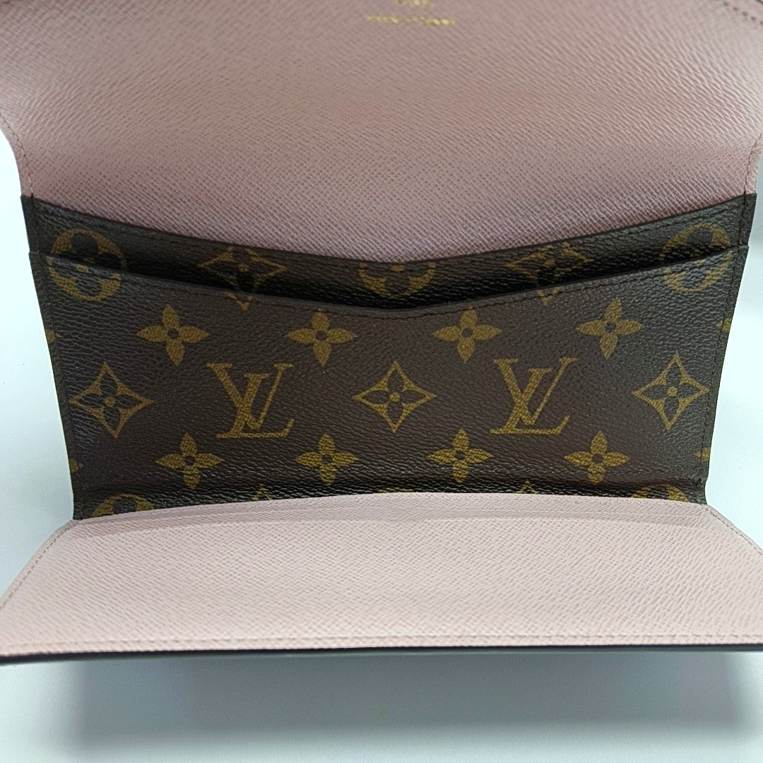 JOSÉPHINE Monogram Coated Canvas Brown Wallet