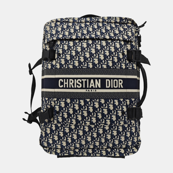 Diortravel Mini Oblique Fabric Blue