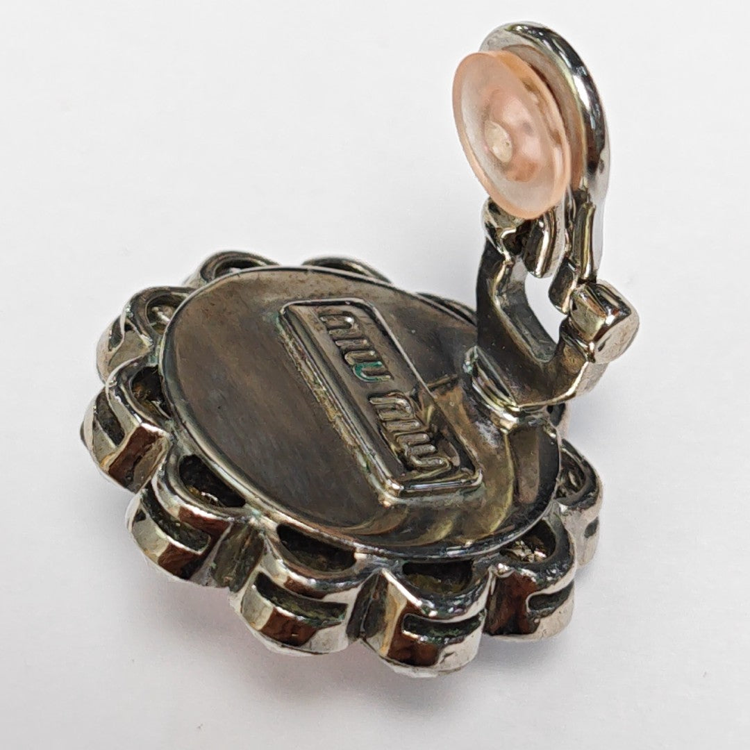 Metal Silver Clip On Earrings