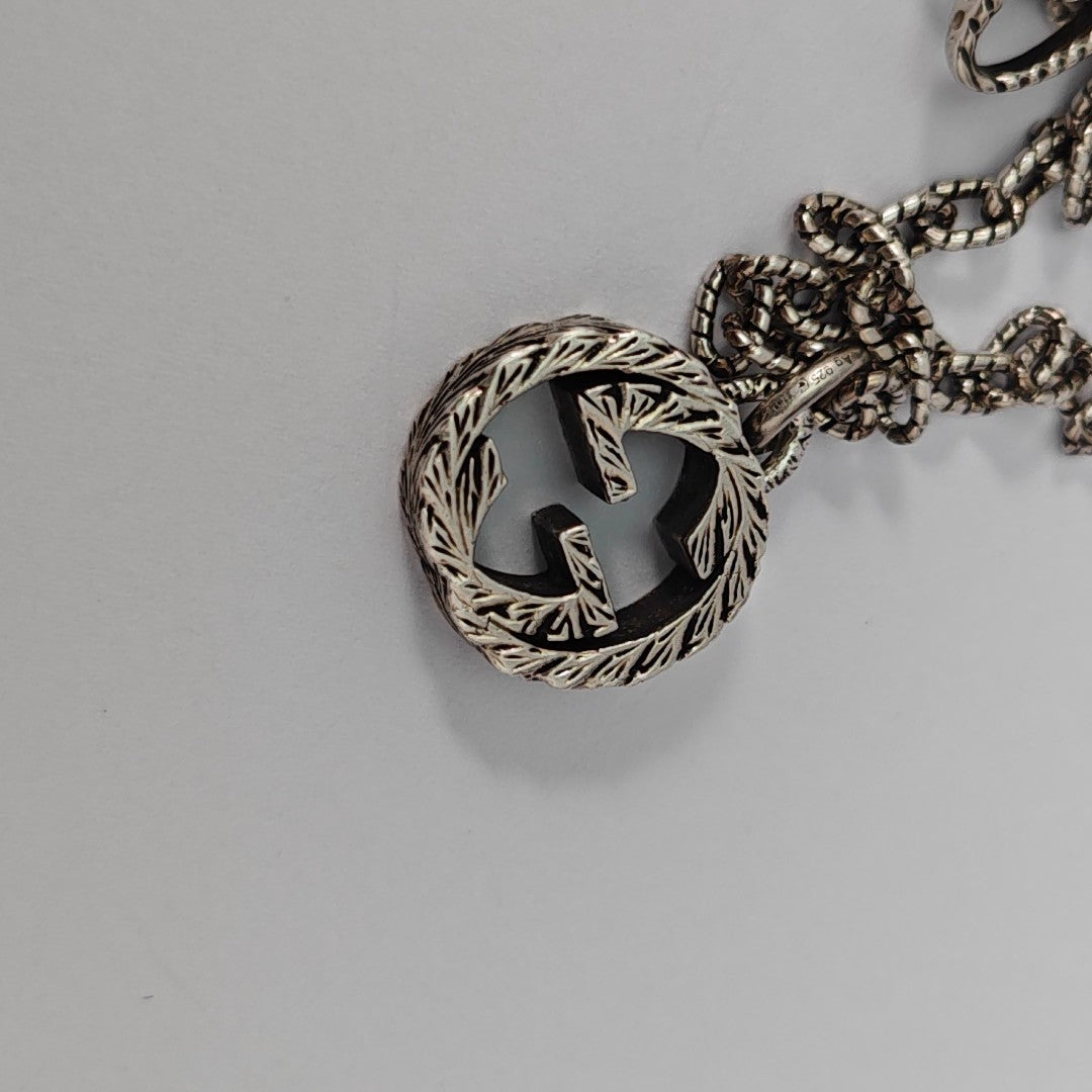 Interlocking G 925 Sterling Silver Necklace