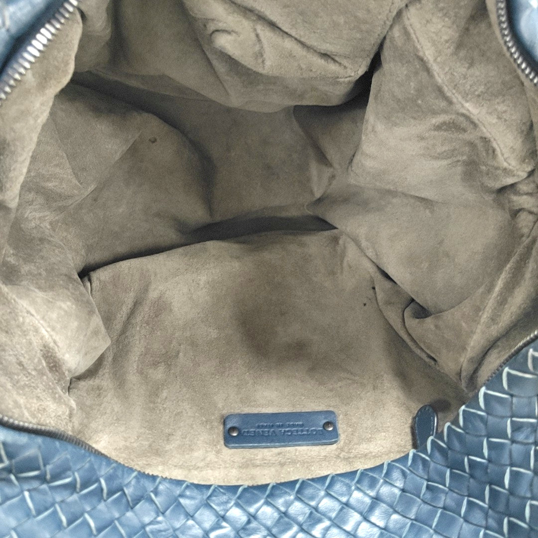 Calfskin Shoulder Bag Blue
