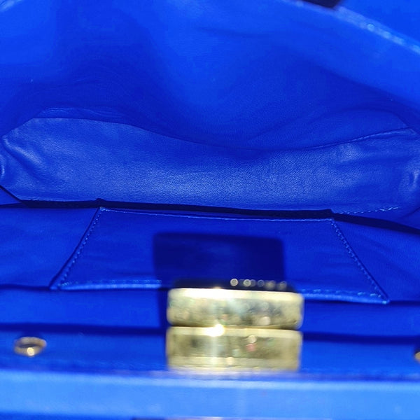 Authenticated pre-owned  Peekaboo Mini Calfskin Blue - Tote Bag at Looply