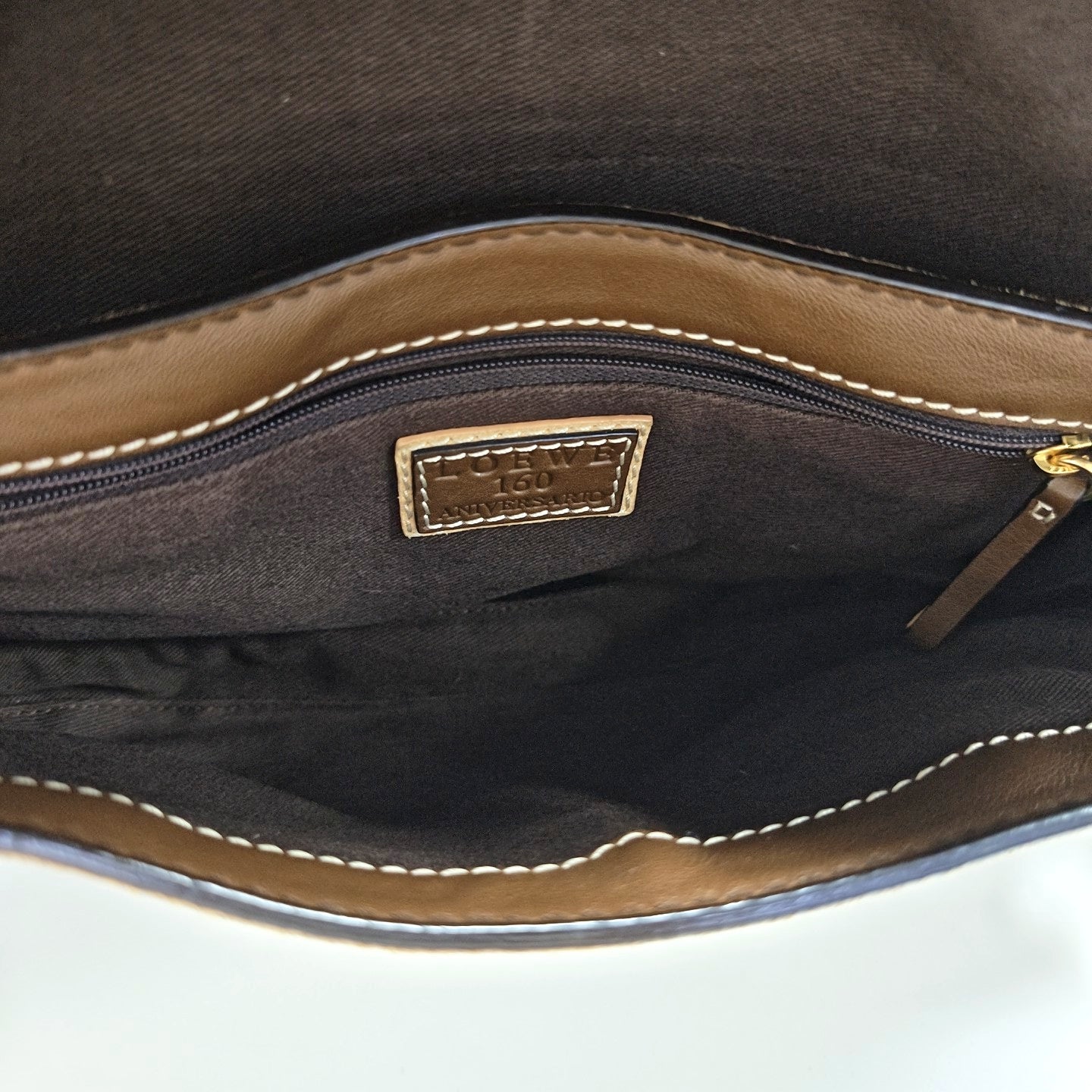 Calfskin Shoulder Bag Beige