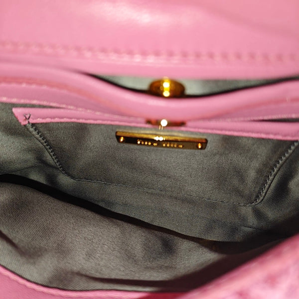 Fabric Shoulder Bag Pink