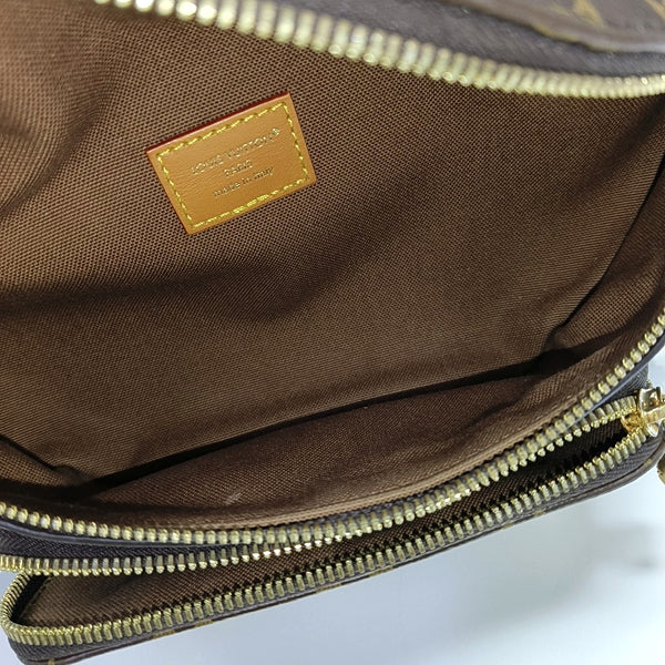 RUSH Monogram Coated Canvas Brown