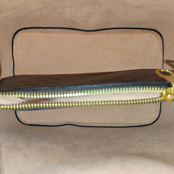 NÉONOÉ MM Damier Ebene Coated Canvas Brown