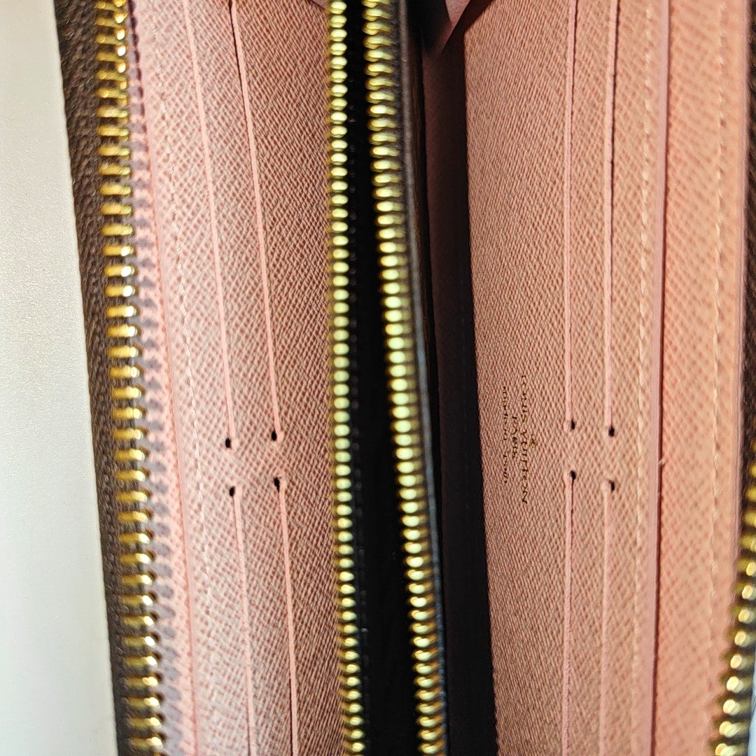 CLÉMENCE Monogram Coated Canvas Brown Wallet