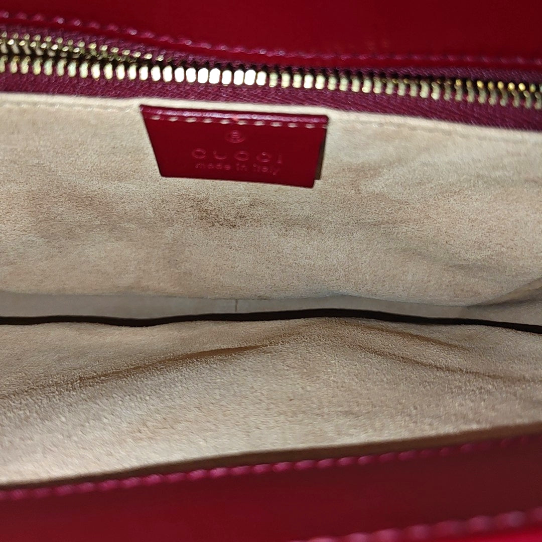 Horsebit 1955 Small Monogram Coated Canvas Beige
