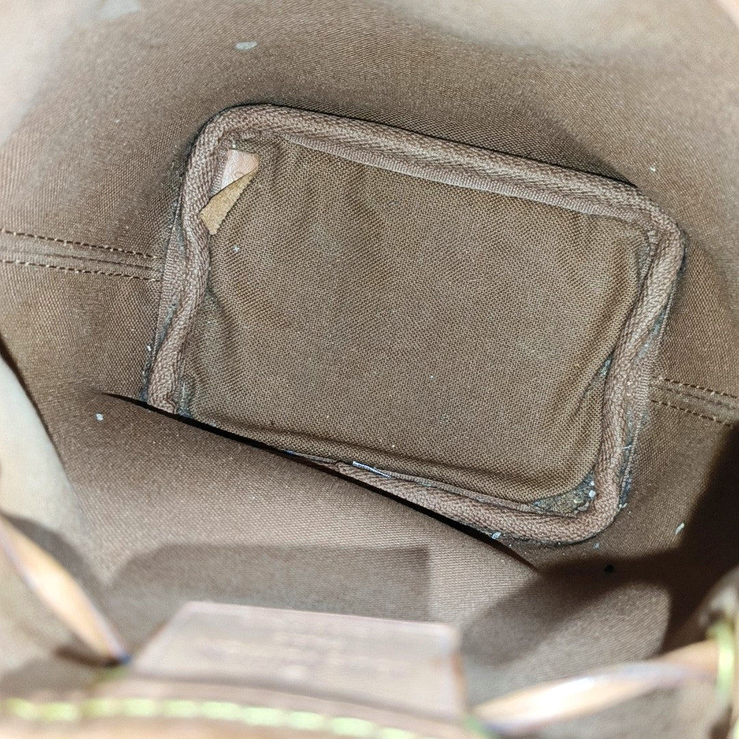 NÉONOÉ Nano Monogram Coated Canvas Brown