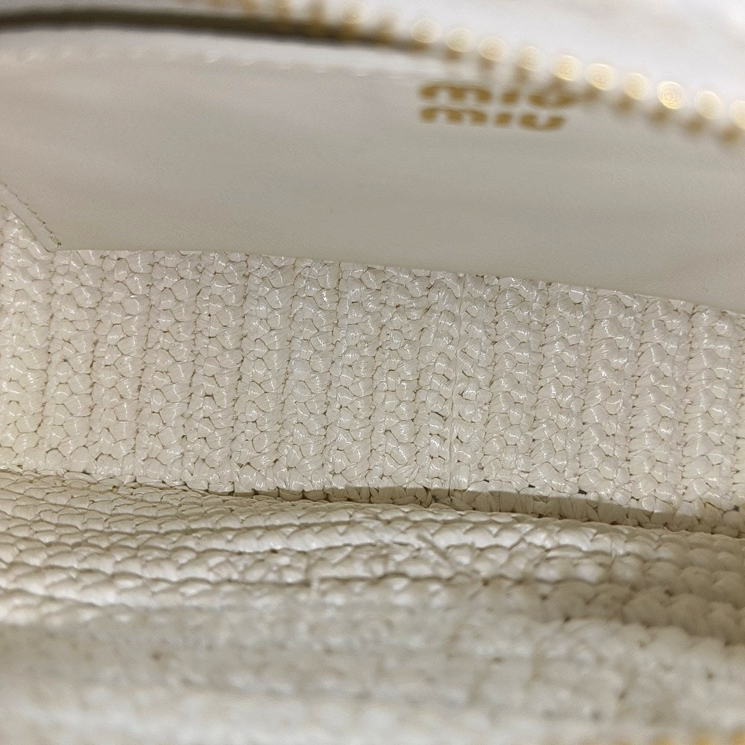 Fabric Shoulder Bag White