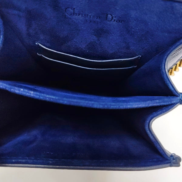 Diorama Cannage Calfskin Blue