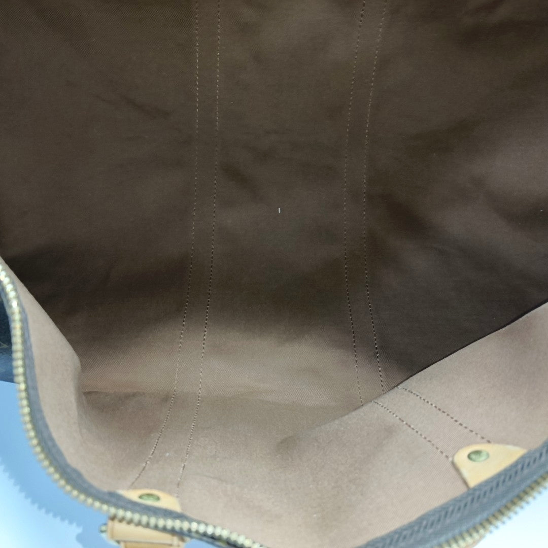 SAC SOUPLE Monogram Coated Canvas Brown