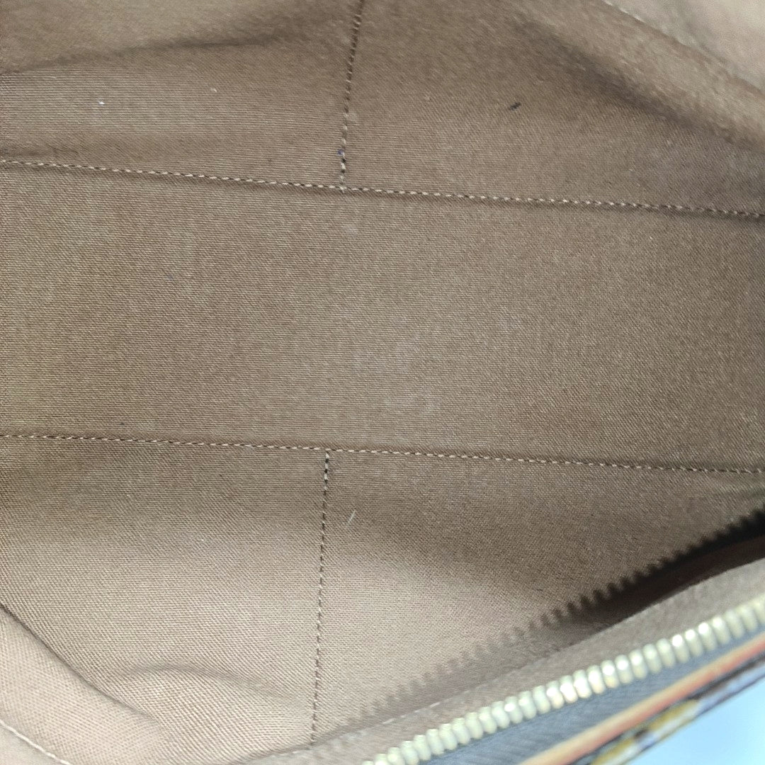 POPINCOURT Monogram Coated Canvas Brown