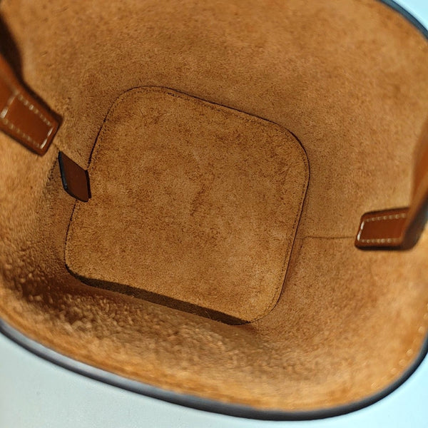 Calfskin Shoulder Bag Brown