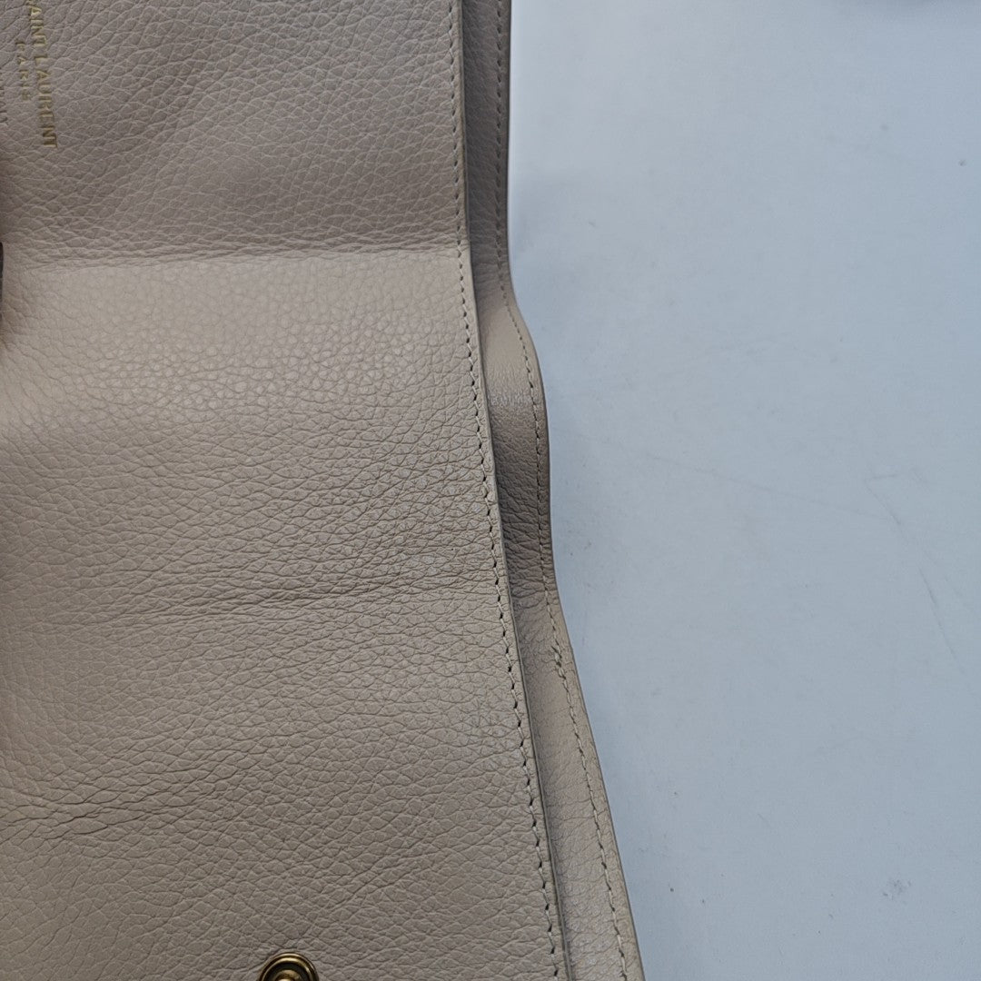 MONOGRAM Calfskin White Wallet
