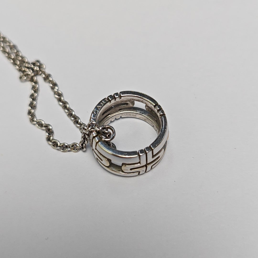 PARENTESI 18k White Gold Silver Necklace