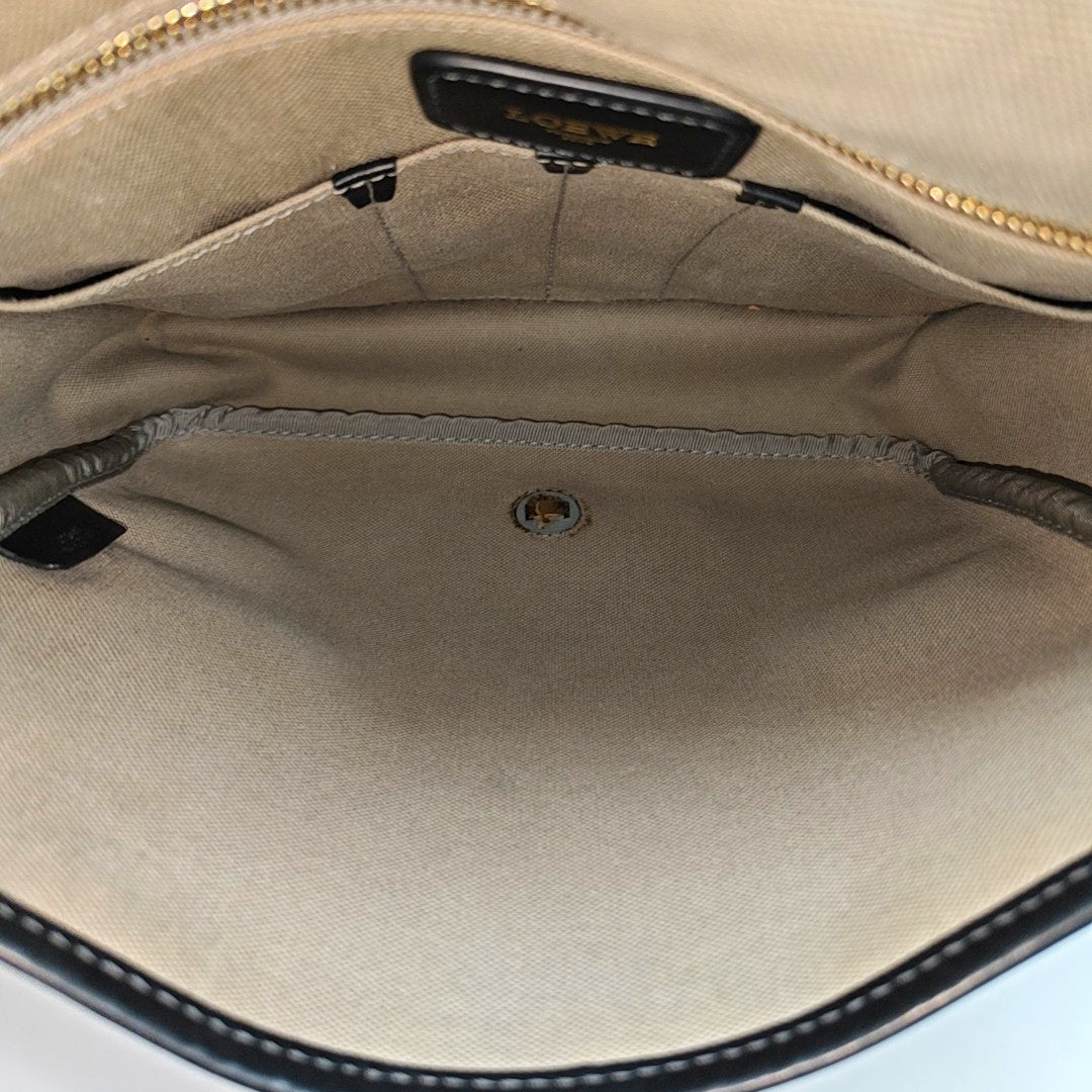 Monogram Coated Canvas Shoulder Bag Gray