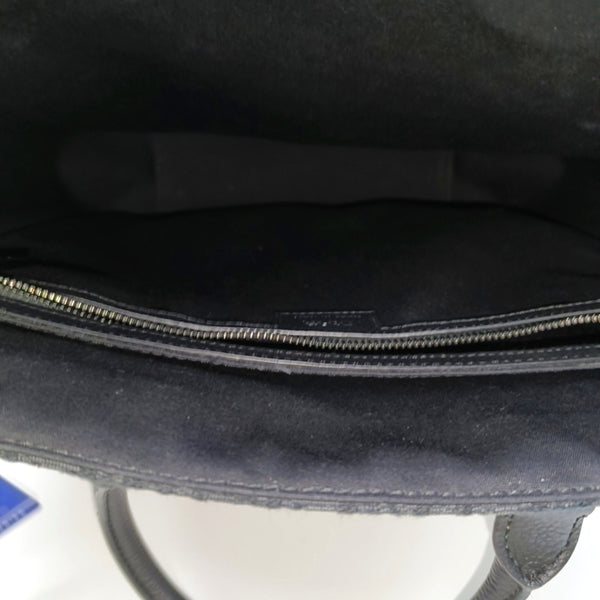 Authenticated pre-owned  Saddle Monogram Canvas Black - Tote Bag at Looply