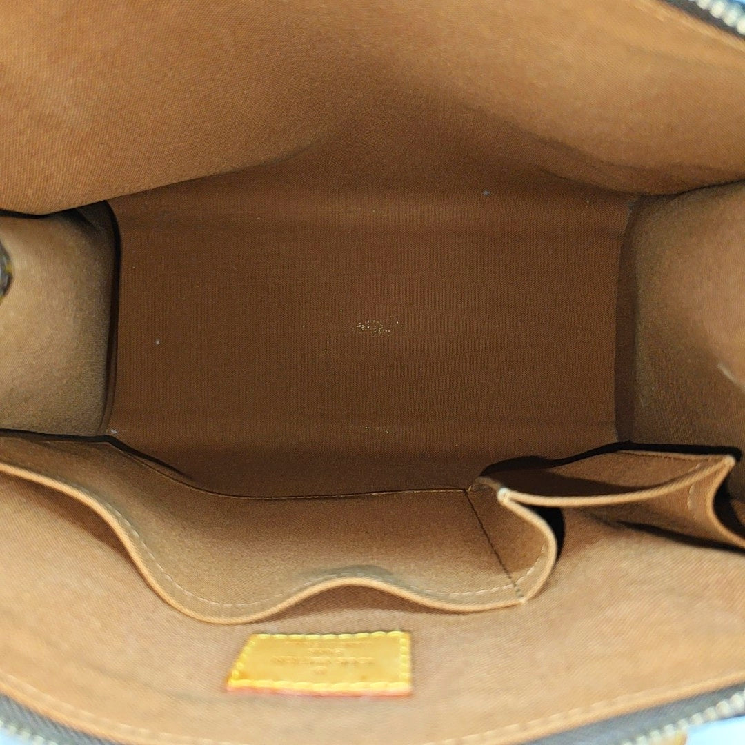 POPINCOURT Monogram Coated Canvas Brown