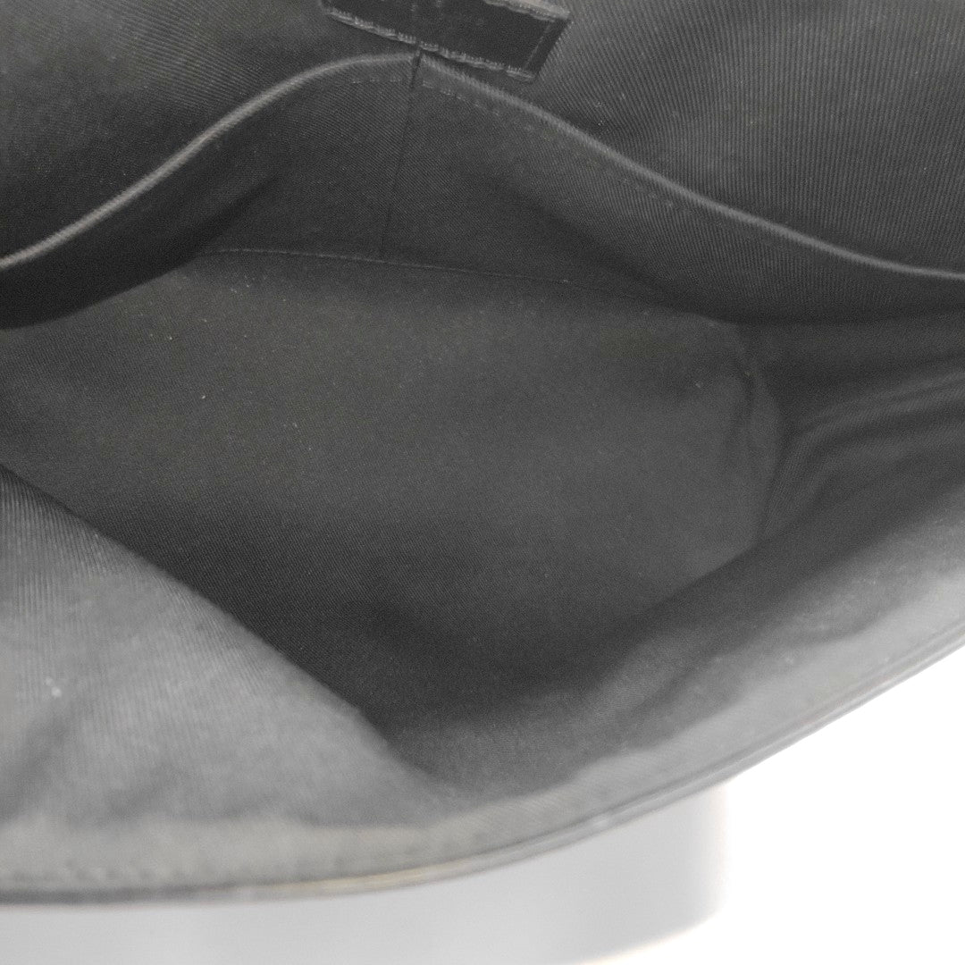 SAUMUR Monogram Coated Canvas Black