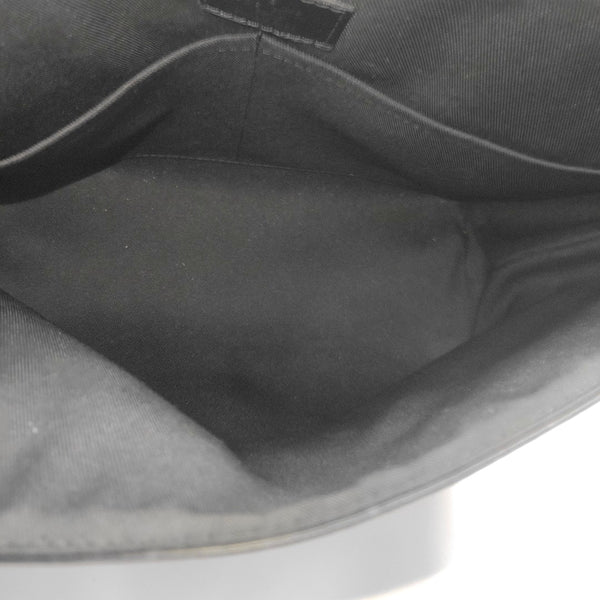 SAUMUR Monogram Coated Canvas Black