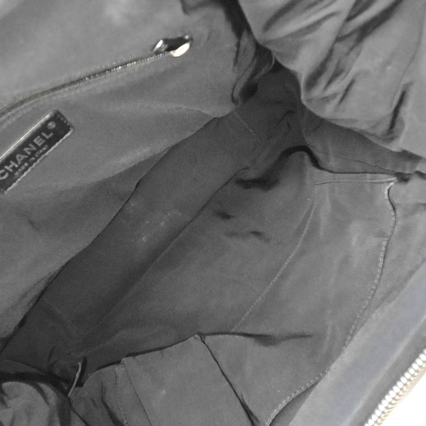 Quilted Fabric Shoulder Bag Gray