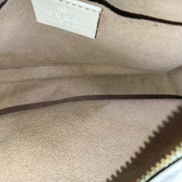 GG Marmont Small Quilted Calfskin White