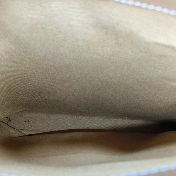 Coated Canvas Tote Bag Brown