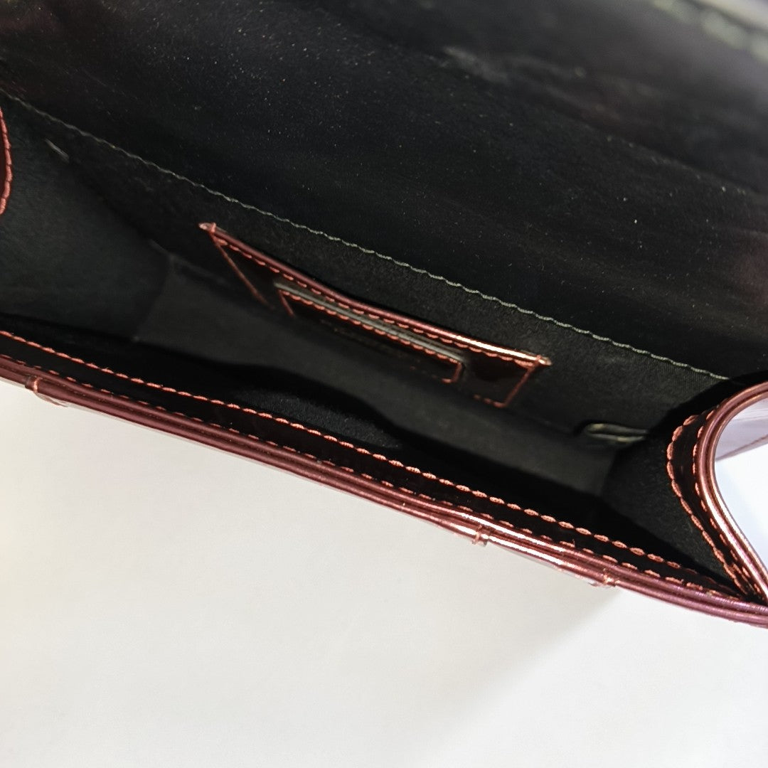 SERPENTI FOREVER Small Quilted Patent Leather Red