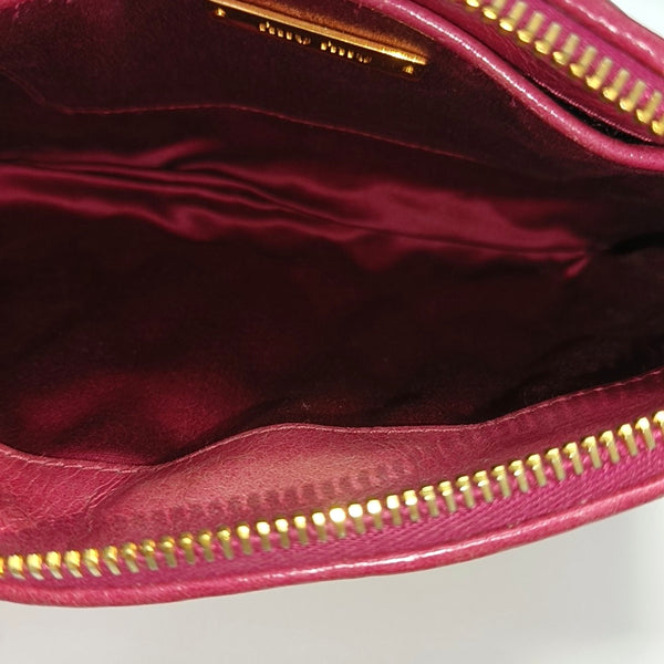 Quilted Lambskin Shoulder Bag Pink