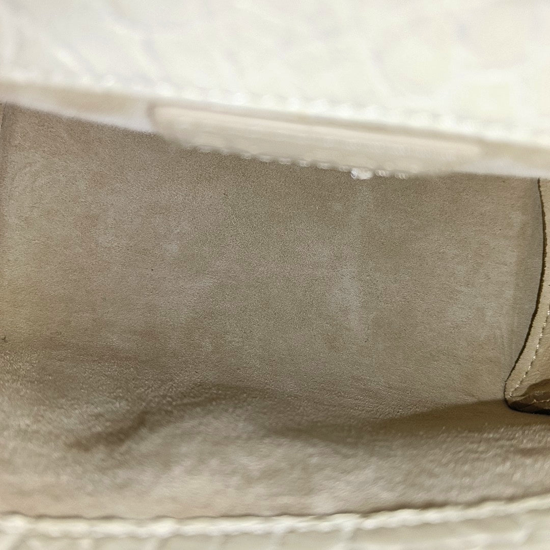 Leather Shoulder Bag Mini White