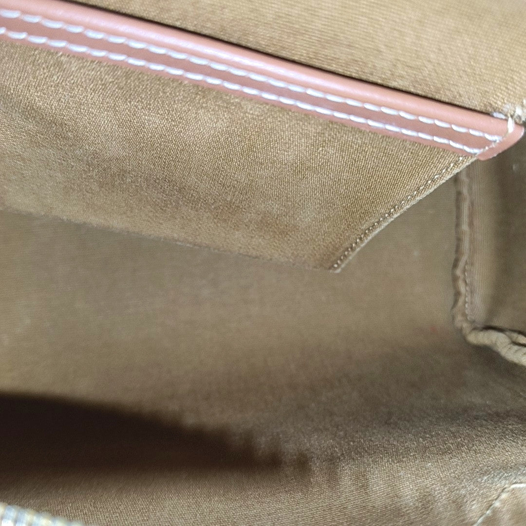 MACADAM Small Coated Canvas Brown