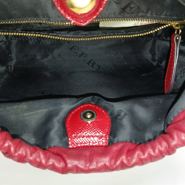 Calfskin Shoulder Bag Red