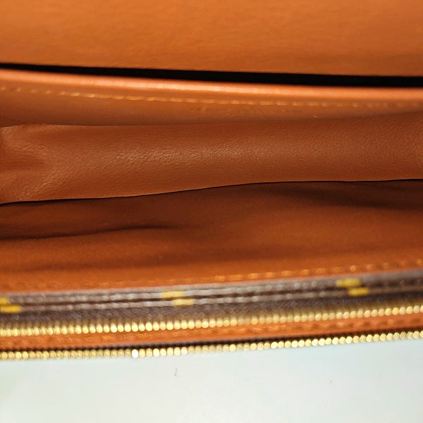 MARCEAU Monogram Coated Canvas Brown