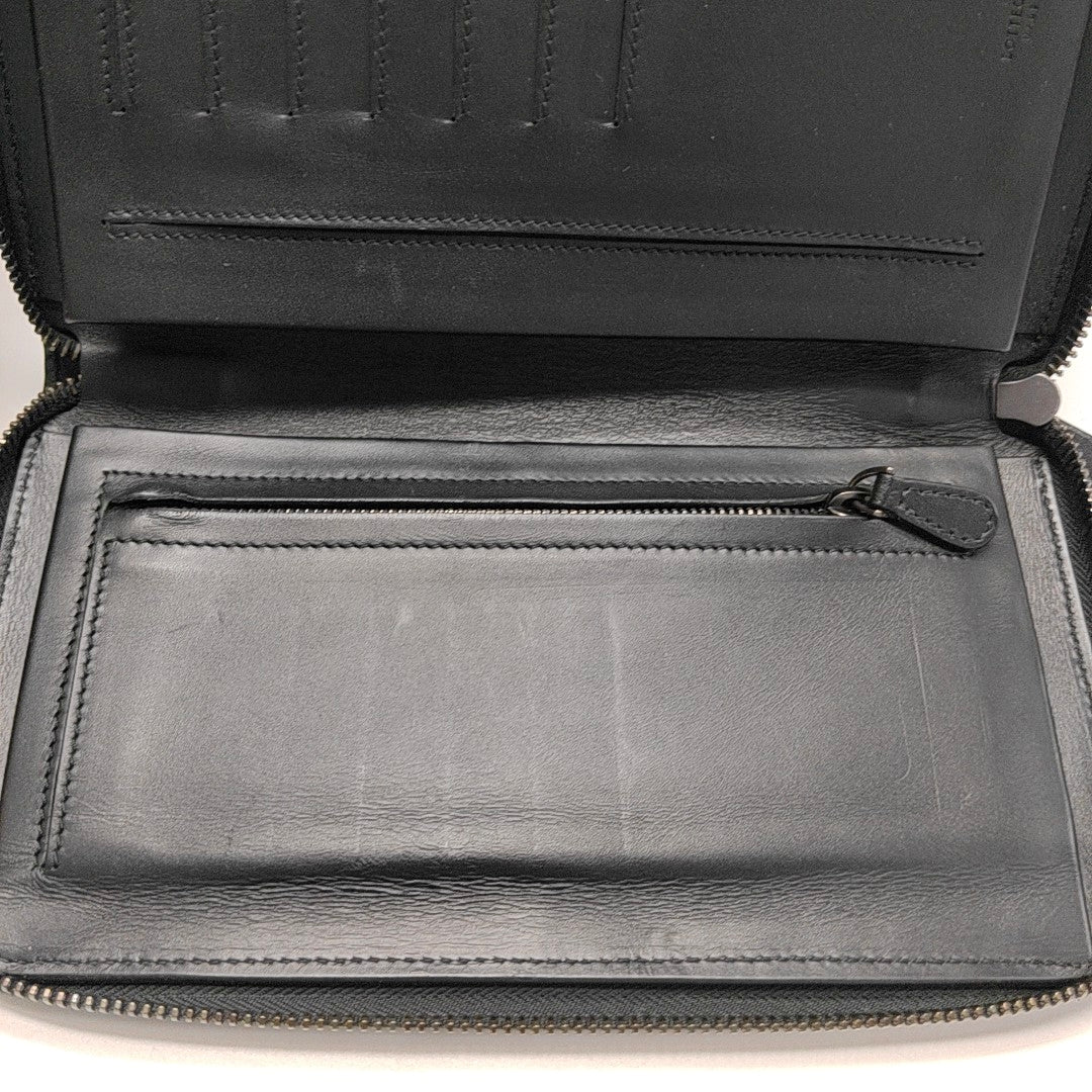 Calfskin Top Handle Bag Black