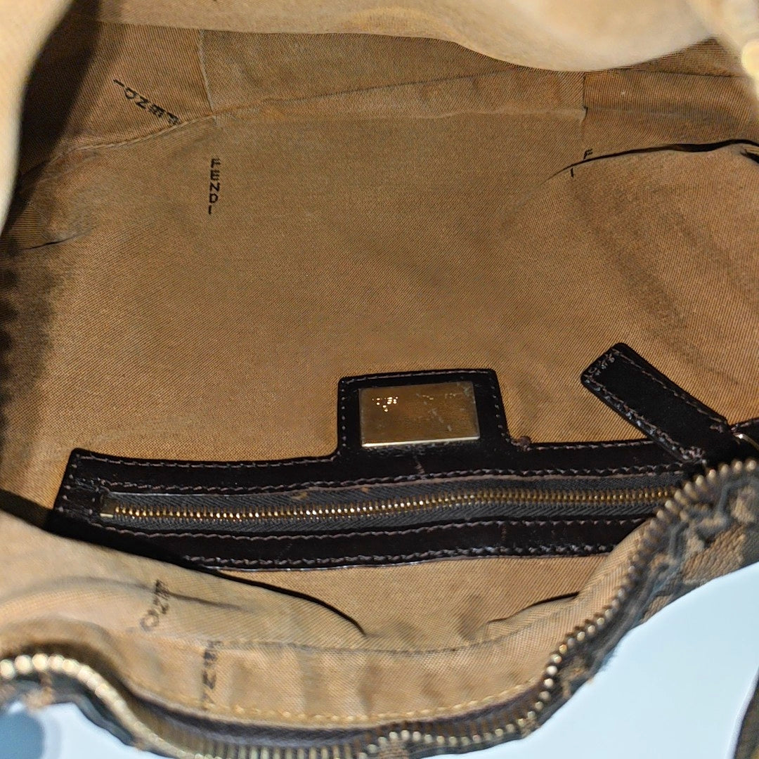 Canvas Top Handle Bag Brown
