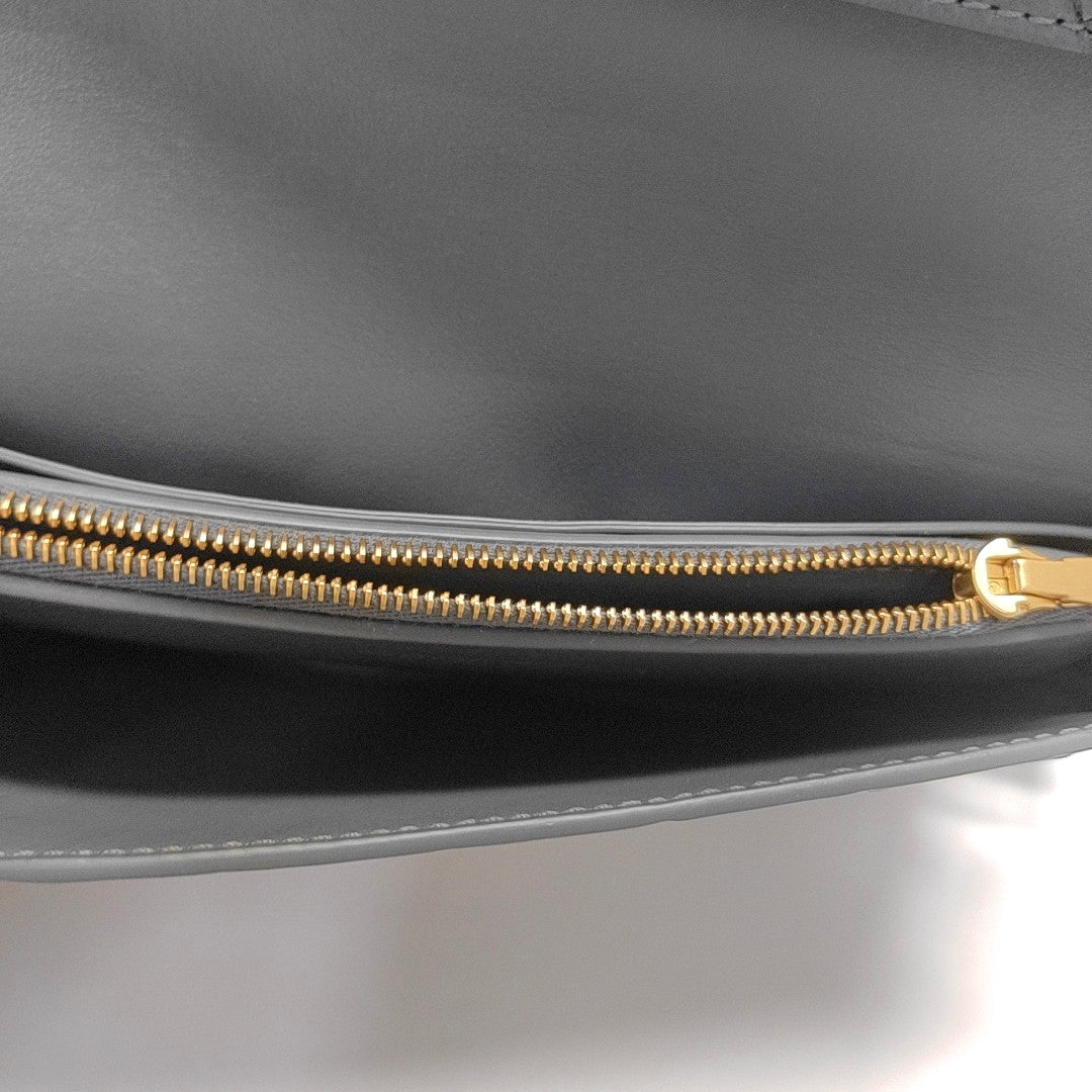 Lambskin Shoulder Bag Blue
