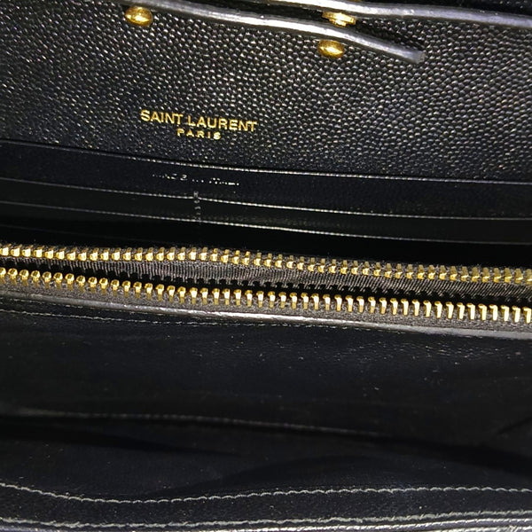 MONOGRAM Medium Chevron Calfskin Black