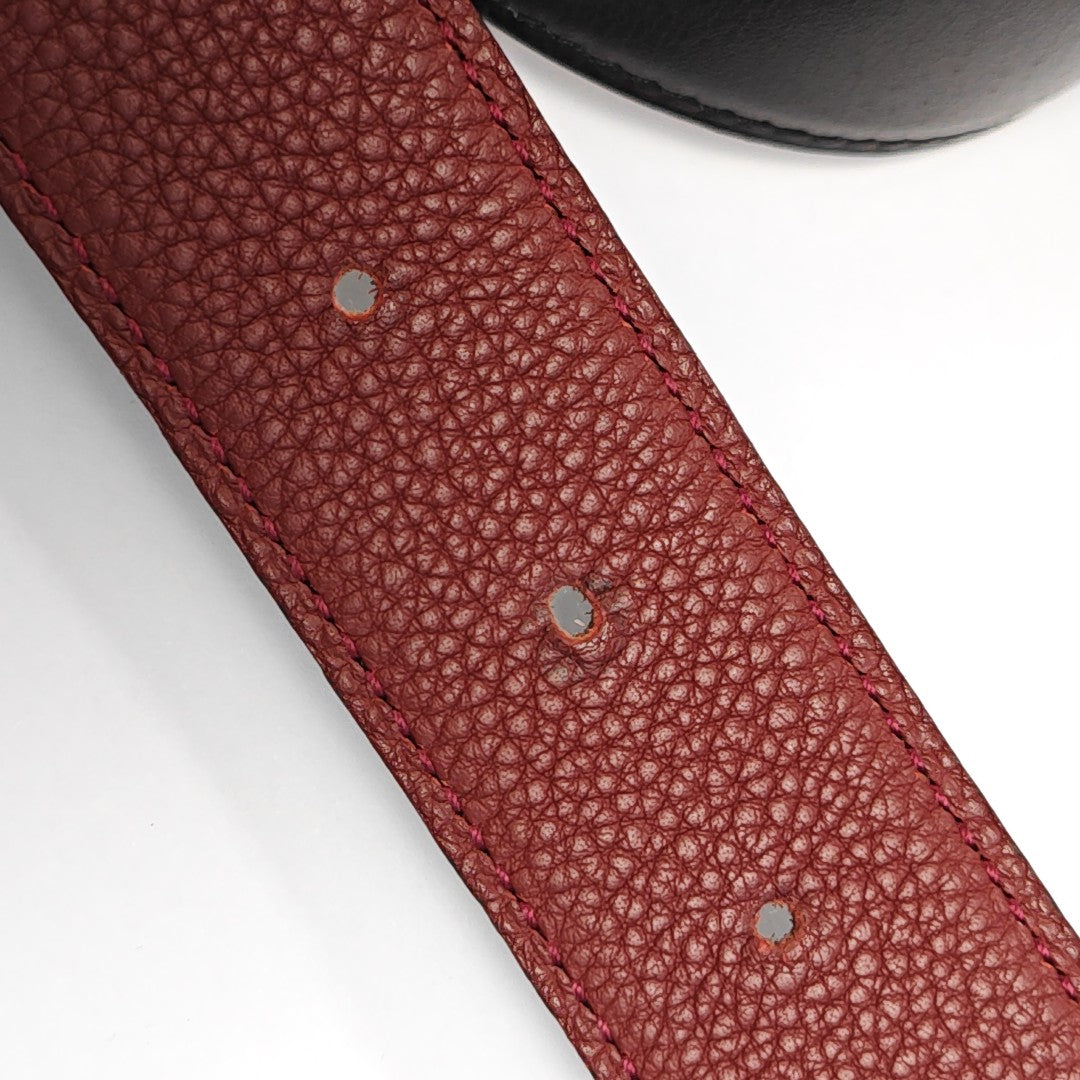 Leather Belt Red