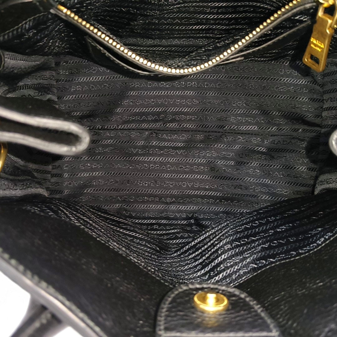 Calfskin Shoulder Bag Black