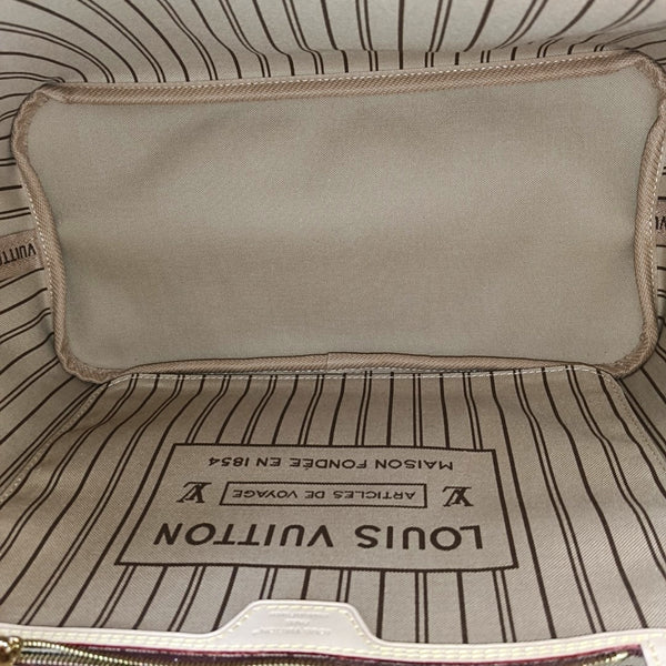 NEVERFULL MM Monogram Coated Canvas Brown