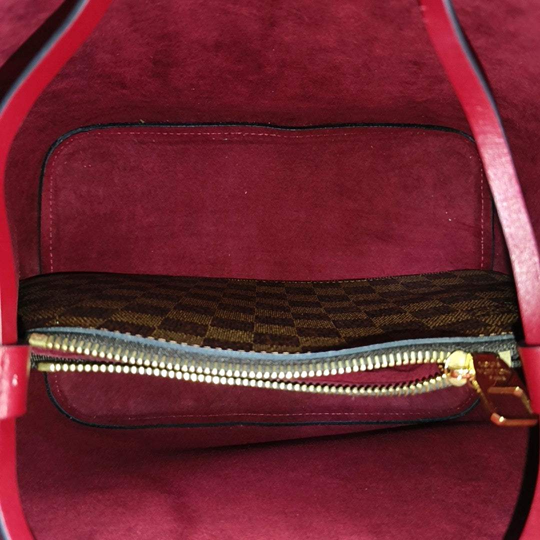 NÉONOÉ MM Damier Ebene Coated Canvas Brown