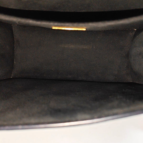 SPRING STREET Monogram Patent Leather Black