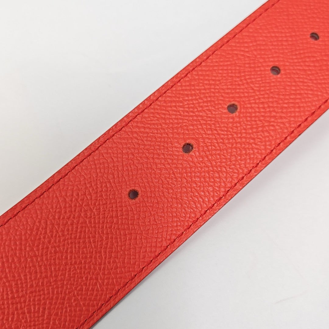 Leather Belt Red